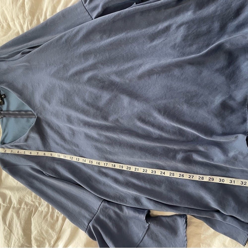 Lulu's Blue Ruffle Sleeve Top | M - Picture 11 of 12